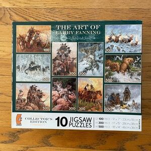 Larry Fanning Collector's Edition Jigsaw Puzzle Set - Multicolor